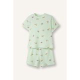 DeFacto Desenli Fitilli Kaşkorse 2'li Pijama Takımı Erkek Bebek H4030A526HS