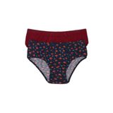 DeFacto Desenli Penye 2'li Slip Külot Erkek Çocuk, 9-10 Yaş, H5947A826SM, Lacivert-NV30, erkek-çocuk
