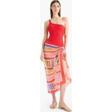Defacto Desenli Şifon Pareo-fall İn Love D0966ax25hsrd93 Kırmızı