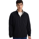 DeFacto Dik Yaka Fermuarlı Mont, 3XL, Dik Yaka Fermuarlı Mont, Siyah-BK27, Erkek