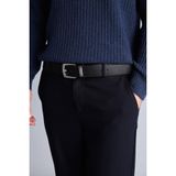 DeFacto Dikdörtgen Toka Suni Deri Kemer, 110, H0302AXNS, Siyah-BK27, erkek