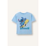 DeFacto Disney Lilo & Stitch Regular Fit Kısa Kollu Erkek Bebek Tişört, 2/3 Yaş (98cm), G9909A526SM, Mavi, Erkek bebek