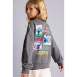 DeFacto Dısney Lılo & Stıtch Sırt Baskılı Relax Fit Bisiklet Yaka Sweatshirt Kız Çocuk
