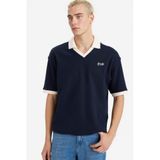 DeFacto Dokulu Boxy Fit Polo Tişört Lacivert, XS, F8352AX25AU, Lacivert-NV64, Erkek
