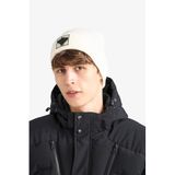 Defacto Dokuma Etiketli Bere, Tek Ebat, R7045AZ25WN, Beyaz-WT43, Erkek, STD