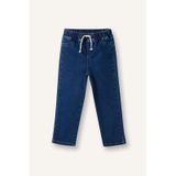 Defacto Düz Paça Beli Lastikli Basic Düz Jean Pantolon Erkek Bebek B6733A524SP Mavi