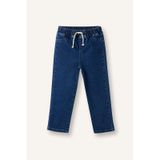Defacto Düz Paça Beli Lastikli Basic Düz Jean Pantolon Erkek Bebek B6733A524SP Mavi