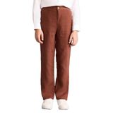 DeFacto Düz Paça Keten Pantolon Erkek Çocuk, 13-14 Yaş, G5094A826SP, Kahve-BN496, Erkek Çocuk