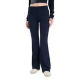 DeFacto E0628AX26SP NV253 Lacivert Slim Fit Basic Flare Fit Ribana Kadın Pantolon