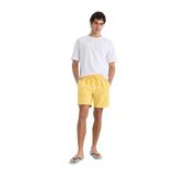DeFacto E0993AX25HS Sarı-YL190 Erkek Regular Fit Kısa Boy Yumuşak Tuşeli Deniz Şortu,