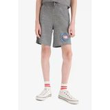 Defacto E4854 Gri Erkek Çocuk Nba Wordmark Beli Lastikli Şort