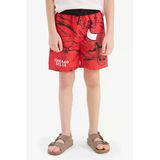 Defacto E6484 Kırmızı Erkek Çocuk Nba Chicago Bulls Deniz Şortu