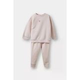 Defacto E8358a5pr306 Mor Kız Bebek Sweatshirt Kumaşı 2'Li Takım