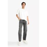 Defacto E8420axnm40 Siyah Relax Fit Yırtık Detaylı Jean Pantolon