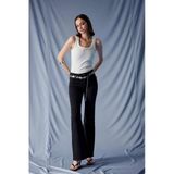Defacto E9157axnm40 Siyah Mia Flare Fit Normal Bel İspanyol Paça Uzun Jean Pantolon
