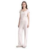 DeFacto Ekru Pamuk Pijama Takımı, XL, G3119AX26SP, Ekru-ER98, kadın