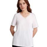 DeFacto Ekru Renk T-Shirt F2770AX, 2XL, F2770AX26SP, Ekru-ER105, Kadın