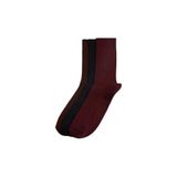 DeFacto Erkek 3'lü Pamuk Akrilik Uzun Çorap H1024AXNS - 41 - 44 - Bordo-BR2