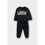 Defacto Erkek Bebek 2li Takım Baskılı Sweatshirt Eşofman Altı G5132a525wnar202 Antrasit-ar202