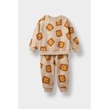 DeFacto Erkek Bebek 2'li Takım Desenli Sweatshirt Eşofman Altı F0214A525WN