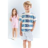 DeFacto Erkek Bebek Beli Lastikli Şort C3420A525SM - Mavi-BE177 - Dropsuz - 9 - 12 Ay