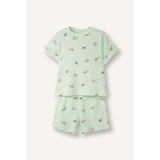 DeFacto Erkek Bebek Desenli Fitilli Pijama Takımı, 12-18 AY, H4030A526HS, Yeşil-GN1094, erkek-bebek