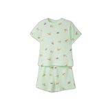 DeFacto Erkek Bebek Desenli Fitilli Pijama Takımı, 3-4 Yaş, H4030A526HS, Yeşil-GN1094, erkek-bebek