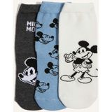 DeFacto Erkek Bebek Disney Mickey & Minnie Kaydırmaz Taban 3'lü Pamuklu Uzun Çorap F6984A5NS - 6 - 12 Ay - Çok Renkli-KR1