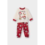 Defacto Erkek Bebek Disney Mickey & Minnie Yılbaşı Temalı Pijama Takımı Uzun Kollu Üst Uzun Alt F4585a525wnrd79 Kırmızı-rd79