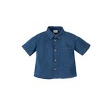 DeFacto Erkek Bebek Erkek Bebek Jean Kısa Kollu Gömlek, Mavi, 5/6 Y