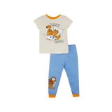 DeFacto Erkek Bebek Garfield Kısa Kollu Penye Pijama Takımı Ekru 9-12 Ay
