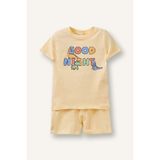DeFacto Erkek Bebek Hayvan Desenli Pijama Takımı, 12-18 AY, G8864A526SM, Sarı-YL522, erkek-bebek