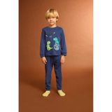 Defacto Erkek Bebek Pijama Takımı Dinozor Baskılı Uzun Kollu Üst Uzun Alt F0530a525auın59 İndigo