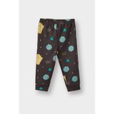 DeFacto Erkek Bebek Pijama Takımı Uzay Baskılı Uzun Kollu Üst Uzun Alt (25 Au) - Gri - Dropsuz - 4 - 5 Yaş