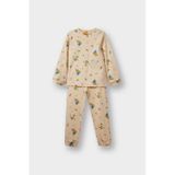 Defacto Erkek Bebek Pijama Takımı Uzay Baskılı Uzun Kollu Üst Uzun Alt F0550a525aubg286 Bej
