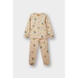 Defacto Erkek Bebek Pijama Takımı Uzay Baskılı Uzun Kollu Üst Uzun Alt F0550a525aubg286 Bej