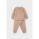 DeFacto Erkek Bebek Pijama Takımı Uzun Kollu Waffle Üst Uzun Alt G1520A525WN