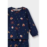 Defacto Erkek Bebek Pijama Takımı Yılbaşı Temalı Uzun Kollu Üst Uzun Alt F0556a525aunv30 Lacivert-nv30