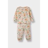 DeFacto Erkek Bebek Pijama Takımı Yılbaşı Temalı Uzun Kollu Velur Üst Uzun Alt F5561A525WN