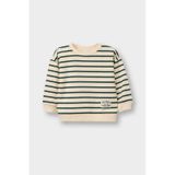 Defacto Erkek Bebek Regular Fit Bisiklet Yaka Çizgili Sweatshirt Kumaşı Sweatshirt E0280a526spbg319 Bej-bg319