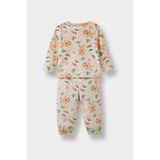 DeFacto Erkek Bebek Yılbaşı Temalı Velur Pijama Takımı, 3-4 Yaş, F5561A525WN, Bej-BG358, erkek-bebek