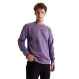 DeFacto Erkek Boxy Fit Bisiklet Yaka Sweatshirt, Mor,M
