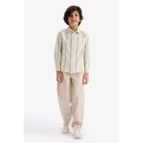 Defacto Erkek Çocuk Barrel Fit Düz Paça Gabardin Pantolon G8336a826spbg106 Bej-bg106