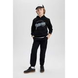 DeFacto Erkek Çocuk Beli Bağcıklı Cepli Lastikli Paça Jogger Basic Düz Pantolon B6713A824SM