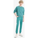 DeFacto Erkek Çocuk Beli Lastikli Okul Jogger Eşofman Altı K8852A625AU - Yeşil-GN1270 - 8 - 9 Yaş