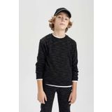 Defacto Erkek Çocuk Bisiklet Yaka Sweatshirt C0083A823CWBK81