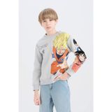 DeFacto Erkek Çocuk Dragon Ball New Bisiklet Yaka Sırt Baskılı Sweatshirt D6814a824wn