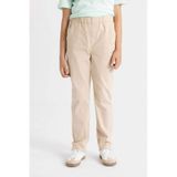 DeFacto Erkek Çocuk Düz Paça Beli Lastikli Cepli Bej Basic Düz Gabardin Okul Pantolonu T8850A624AUBG732