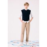DeFacto Erkek Çocuk Düz Paça Gabardin Okul Pantolonu U3254A625AU - Bej-BG716 - 5 - 6 Yaş