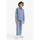 DeFacto Erkek Çocuk Düz Paça Pantolon İndigo, 9-10 Yaş, G6741A826SP, İndigo-IN34, Erkek Çocuk